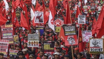 May Day, Aksi Buruh di 15 Provinsi Tuntut Pencabutan UU Cipta Kerja