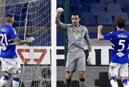 Emil Audero Mulyadi Gagalkan Penalti, Sampdoria Sikat Roma 2–0