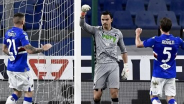 Emil Audero Mulyadi Gagalkan Penalti, Sampdoria Sikat Roma 2–0