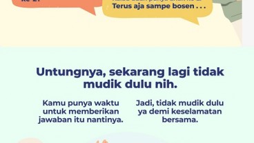 Tidak Mudik Bikin Selamat dari Deretan Pertanyaan Ini