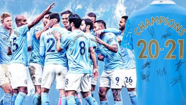 ManCity Juara Liga Inggris Ketujuh Kali Setelah MU Disikat Leicester