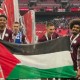 Pemain Leicester City Bentangkan Bendera Palestina saat Perayaan Juara Piala FA