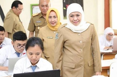 Gubernur Khofifah Minta Sekolah Bentuk Tim Satgas Covid-19 Persiapan Belajar Offline