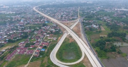 Jalan tol Medan-Kualanamu-Tebing Tinggi (MKTT) Seksi 1 Simpang Susun (SS) Tanjung Morawa-SS Parbarakan./Istimewa-PT Jasa Marga