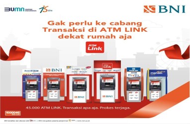 Tok! Bank BUMN Tunda Biaya Cek Saldo dan Tarik Tunai di ATM Link 