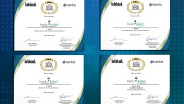 Bank Kalsel Raih 4 Penghargaan di Ajang 10th Infobank Digital Brand Awards 2021