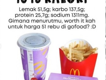 Viral BTS Meal McD, Ini Rincian Kalori per Porsinya!