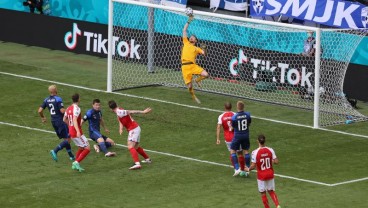 Euro 2020, Grup B: Babak Pertama Denmark vs Finlandia Imbang 0-0