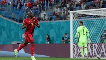 Lukaku Cetak Gol, Hasil Pertandingan Babak Pertama Belgia vs Rusia 2-0