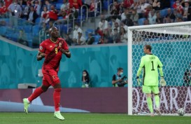 Lukaku Cetak Gol, Hasil Pertandingan Babak Pertama Belgia vs Rusia 2-0