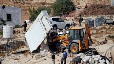 Pasukan Israel Bongkar 8 Bangunan di Hebron