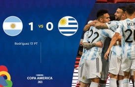 Hasil Copa America : Argentina Atasi Uruguay, Lionel Messi Terbaik
