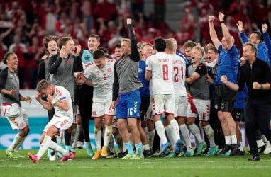 Detik-Detik Denmark Memastikan Tiket Lolos ke 16 Besar Euro 2020