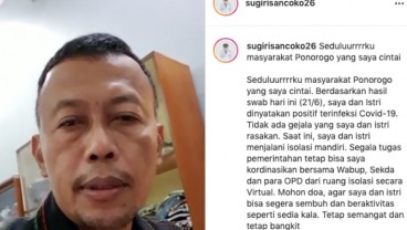 Positif Covid-19, Bupati Ponorogo dan Istri Jalani Isolasi Mandiri