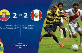 Hasil Copa America : Ekuador Gagal Pertahankan Keunggulan, 2–2 vs Peru