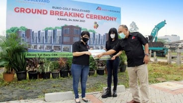 Ruko Golf Boulevard Commercial Park di Kota Modern Mulai Dibangun