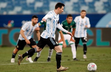 Lionel Messi Jadi Pemain Argentina dengan Penampilan Terbanyak