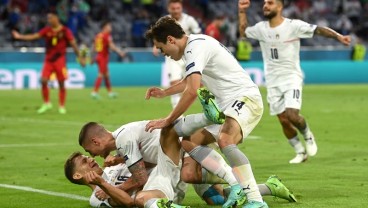 Hasil Belgia Vs Italia: Gli Azzurri ke Semifinal Euro 2020 Lawan Spanyol