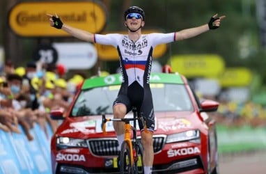 Pebalap Slovenia Matej Mohoric Juara Etape 7 Tour de France