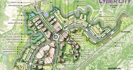 Peta proyek pengembangan Metland Cyber City/Ilustrasi-www.kaylerealty.com
