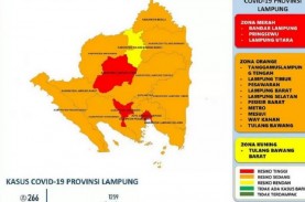 Kota Bandarlampung Kembali Zona Merah Covid-19
