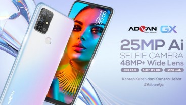 Advan GX: Hape Terjangkau dengan Fitur 25MP AI Selfie Camera, 48MP+ Wide Lens