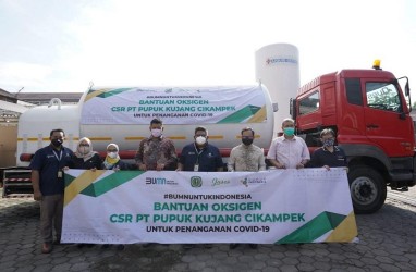 Pupuk Kujang Distribusikan 4 Ton Oksigen Medis untuk Masyarakat Kota Bogor