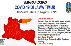 PPKM Darurat: 33 Kabupaten/Kota di Jawa Timur Zona Merah Covid-19