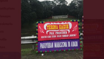 Alumni Kirim Karangan Bunga untuk Rektor UI Ari Kuncoro, Isi Pesannya Bikin Ngakak!