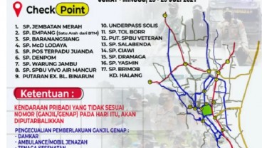 Kota Bogor Berlakukan Ganjil Genap, Cek 17 Lokasi Penyekatan