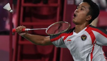 Hasil Bulu Tangkis Olimpiade Tokyo: Mantap! Ginting Lolos ke Semifinal