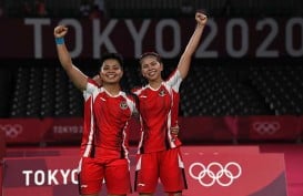 Foto-foto Penuh Haru dan Tawa Greysia/Apriyani Usai Rebut Emas Olimpiade Tokyo 2020