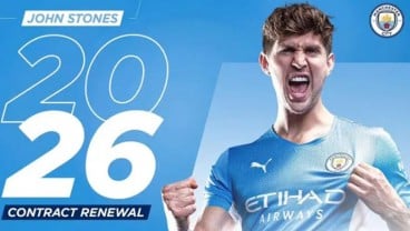 Bek Manchester City John Stones Teken Kontrak Baru 5 Tahun