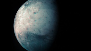 Pemandangan Menakjubkan Bulan Besar Jupiter Ganymede