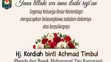 Ibunda Mendagri Tito Tutup Usia, PSI hingga Wagub DKI Ucapkan Dukacita 