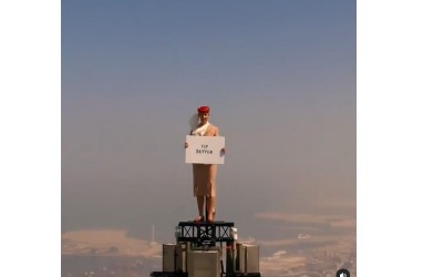 Viral! Fakta Syuting Iklan Emirates di Puncak Burj Khalifa Setinggi 828 Meter