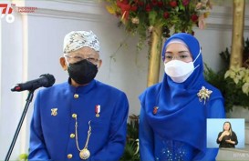 Wapres Kenakan Baju Adat Sunda Hadiri Upacara Detik-Detik Peringatan Proklamasi 17 Agustus di Istana Merdeka