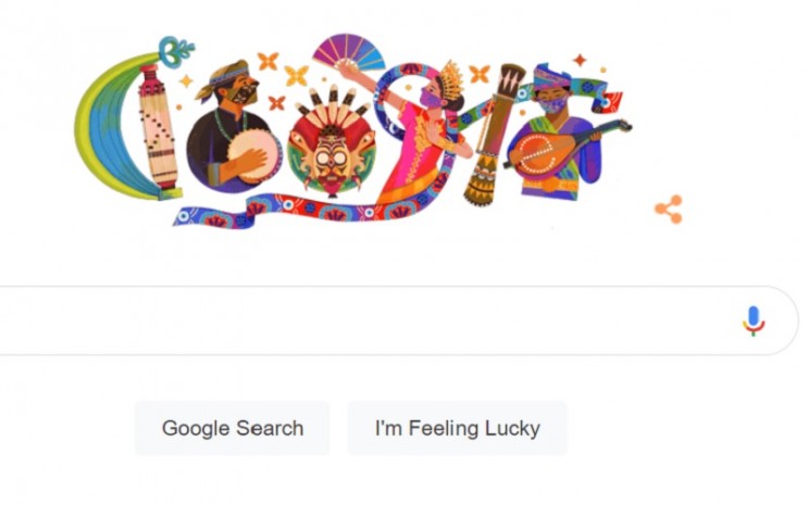 Google Doodle ala Bhinneka Tunggal Ika, Spesial HUT ke-76 RI 