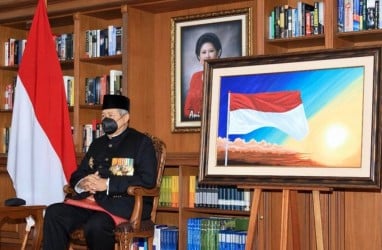 Tampilan Lukisan Merah Putih SBY yang Dibuat Kurang dari 24 Jam