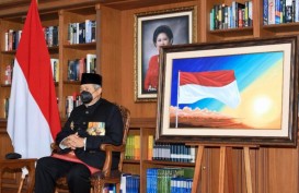 Tampilan Lukisan Merah Putih SBY yang Dibuat Kurang dari 24 Jam
