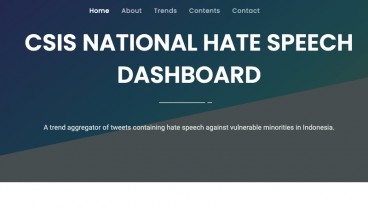 CSIS Kini Punya National Hate Speech Dashboard, Apa Saja Isinya?