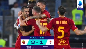 Roma vs Fiorentina 3-1, Tammy Abraham Langsung Catatkan 2 Assist