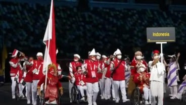 Usung Tradisi, Simak Kemeriahan Kontingen Indonesia dalam Pembukaan Paralimpiade Tokyo 2020