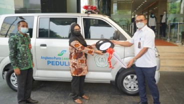 Komitmen Jaga Kesehatan Masyarakat Masa Pandemi, Angkasa Pura I Sumbangkan Dua Unit Ambulance