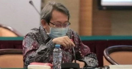 Direktur Utama Indoritel Makmur Internasional Haliman Kustedjo dalam paparan publik perseroan yang berlangsung di Jakarta, Senin (31/8/2020)