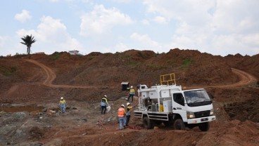 Dahana Garap Peledakan Proyek Bendungan Cipanas Sumedang