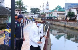 Pemkot Palembang Tata Pedestrian Sungai Sekanak Lambidaro