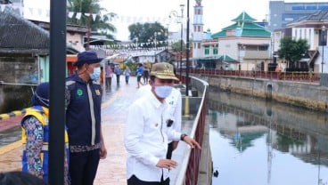 Pemkot Palembang Tata Pedestrian Sungai Sekanak Lambidaro