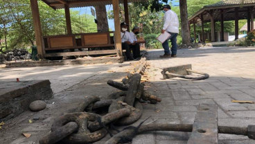 Rantai Raksasa Peninggalan Belanda Ditemukan di Bantul, Panjangnya 30,6 Meter
