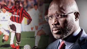 Resmikan Rumah Sakit, George Weah Dedikasikan Jersey Nomor 14